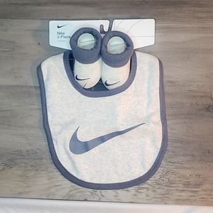 Baby Bib and Booties Set